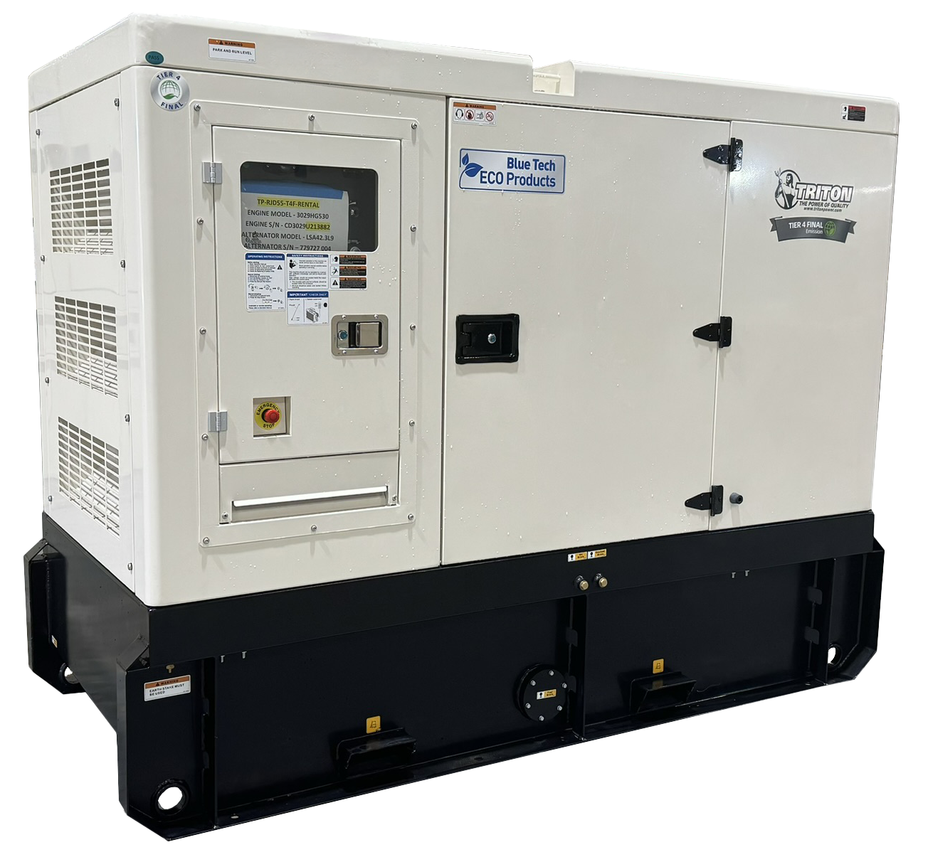 50 kW Triton Diesel Generator TP-JD50-T4F Tier 4 Final